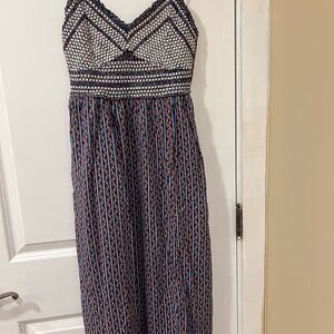 Old Navy Blue and White Maxi Dress